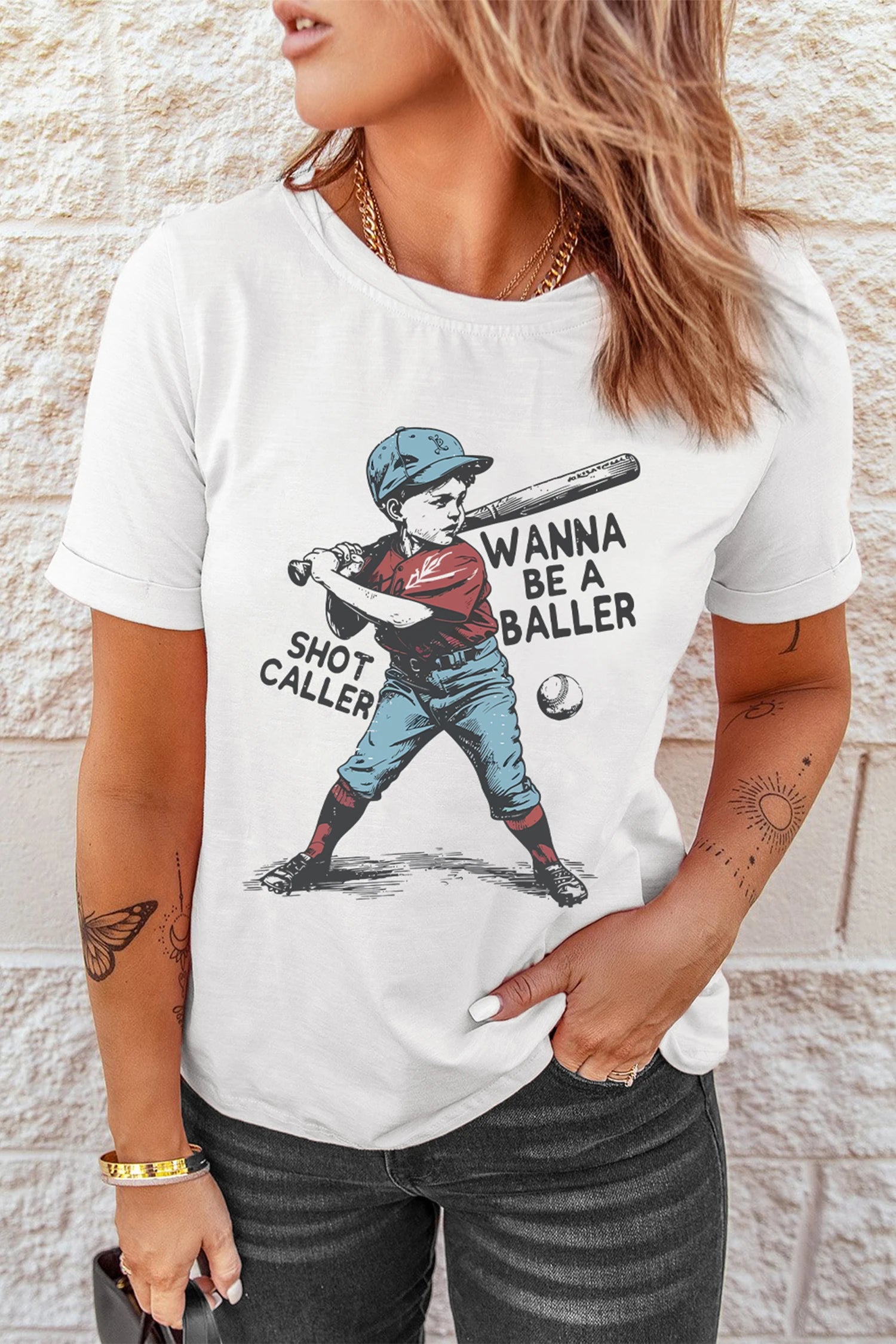 Wanna Be a Baller  Graphic Tee