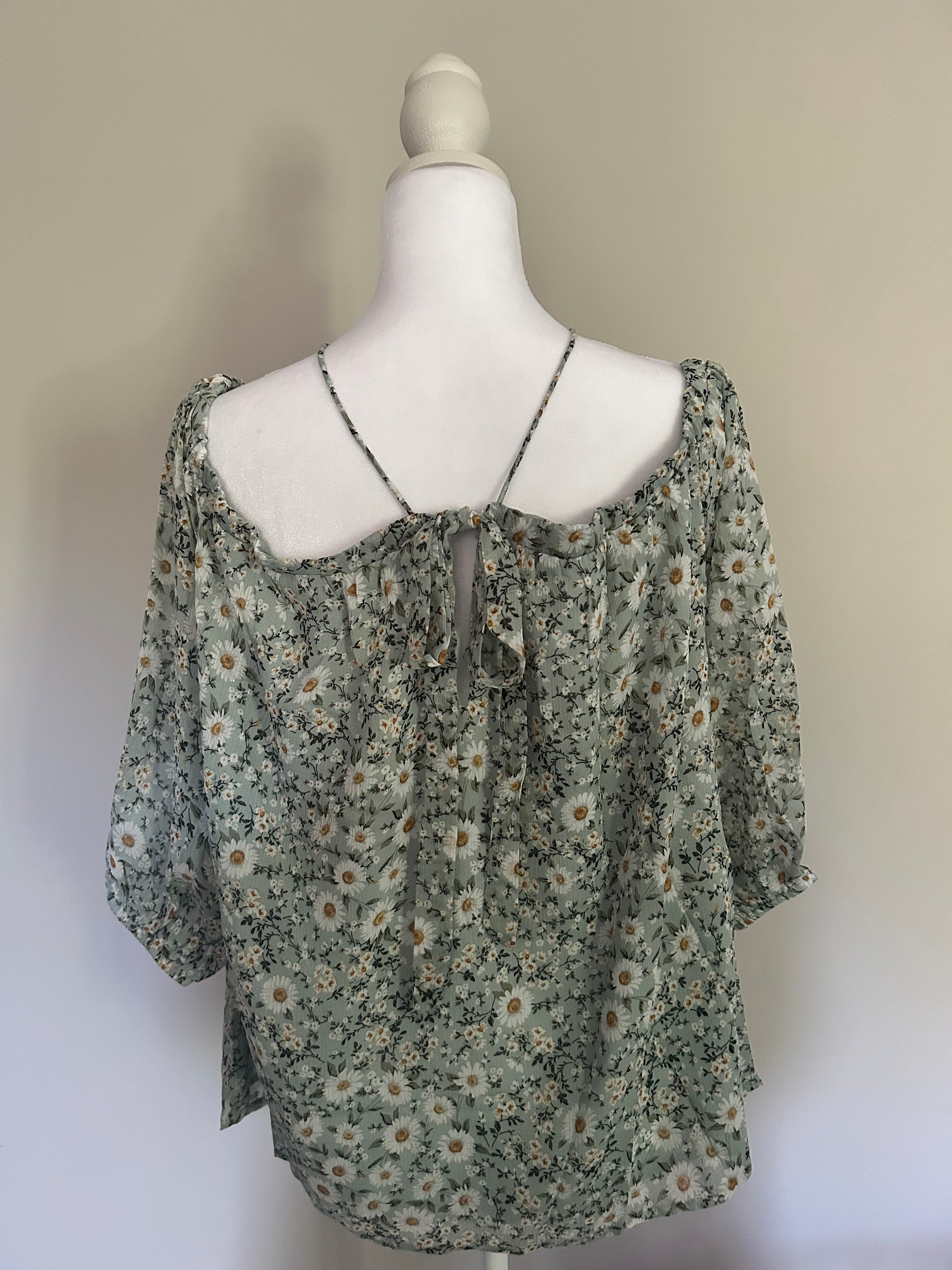 Pretty as a Daisy 3/4 sleeve Blouse