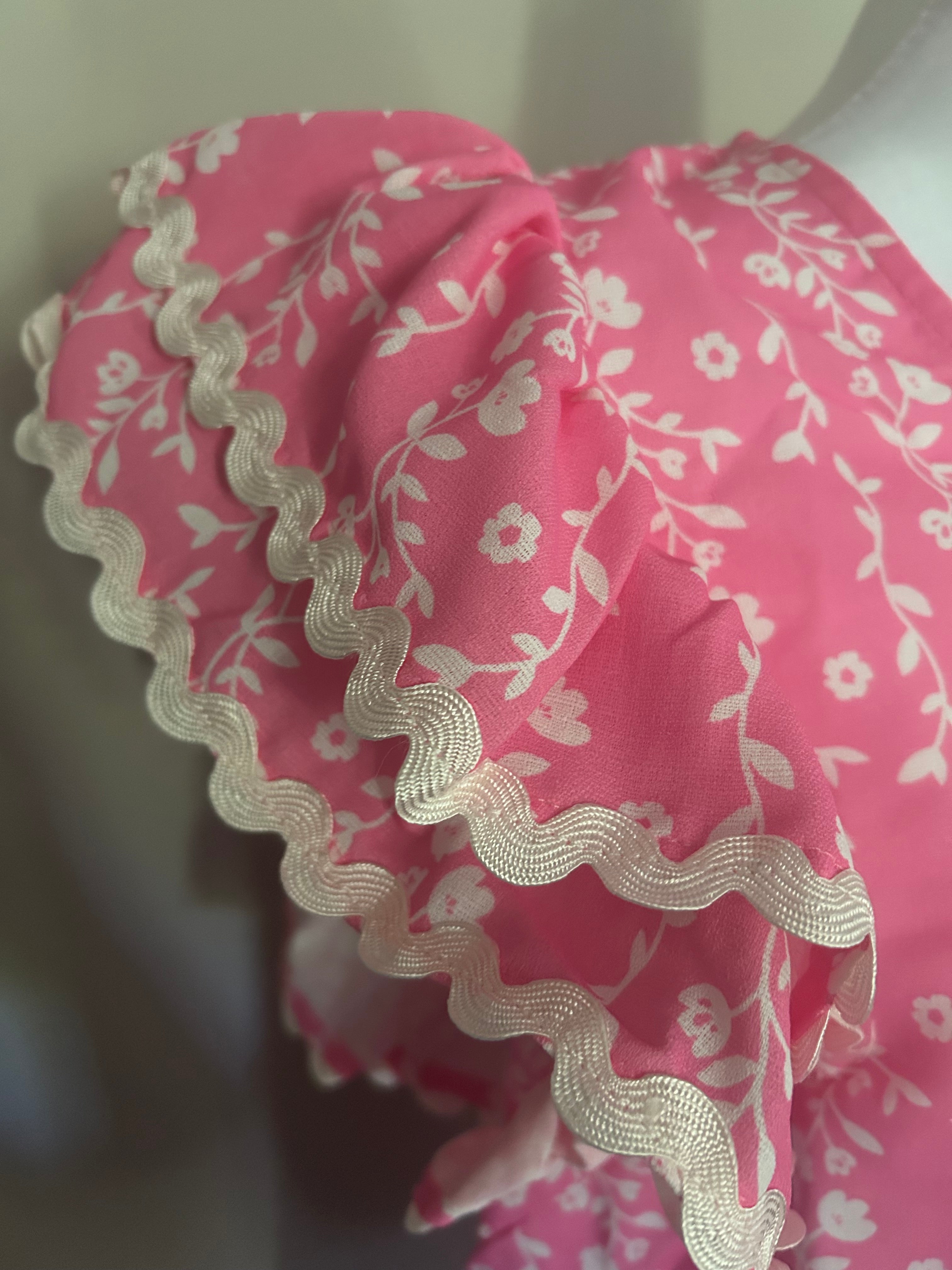 Pretty in Pink flower blouse